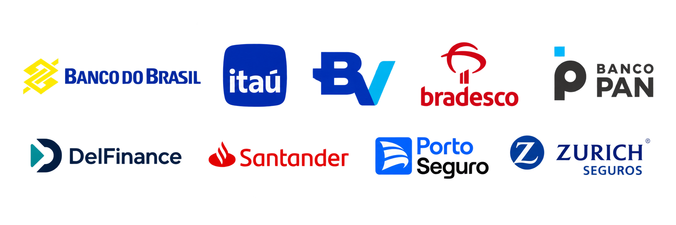 Logotipos das instituições parceiras Zenith